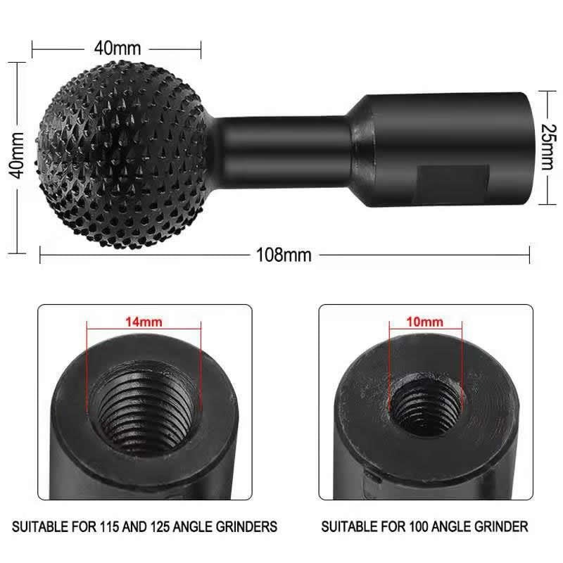 Grinder Ball Shape™ - Serra Moldagem Bola Para Madeira